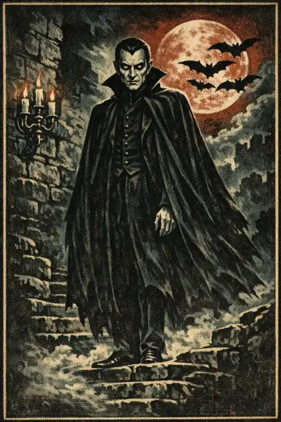 Dracula, Backlot 1931, framed on a bedroom wall