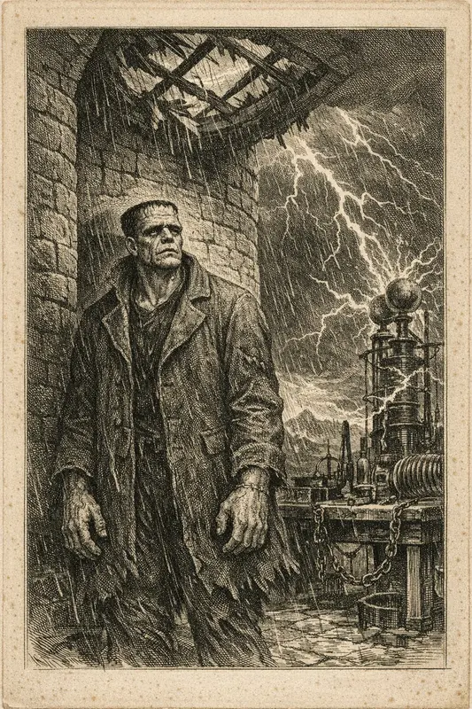 Frankenstein's Monster — Doré Engraving