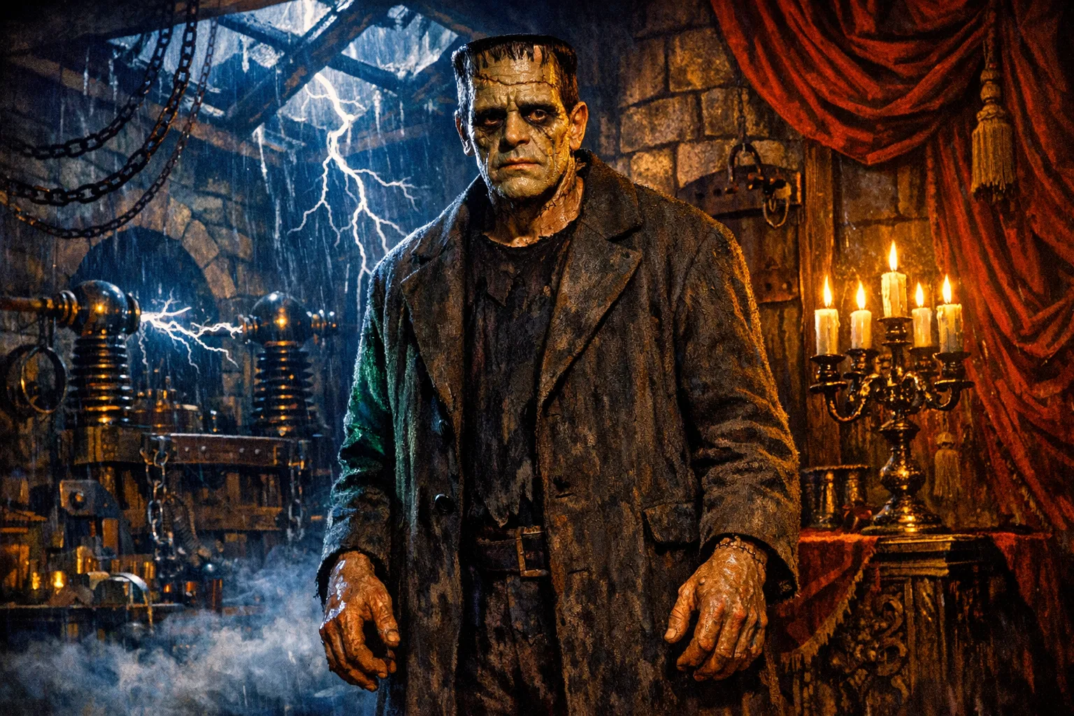 Frankenstein's Monster — Hammer Technicolor: 1960s British gothic, lurid saturated colour