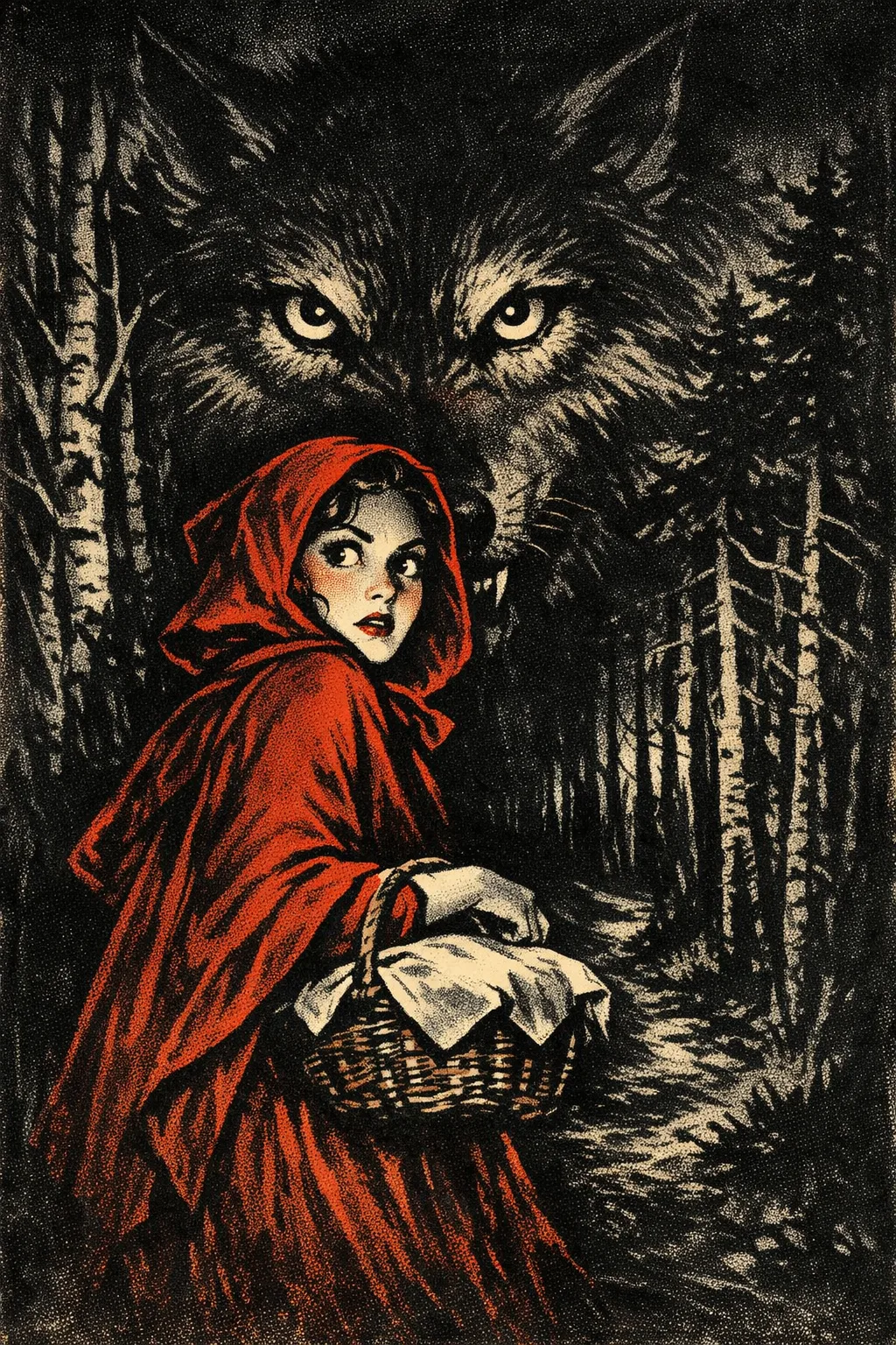 Little Red Riding Hood — Universal 1931: Hand-painted studio-era lithograph poster