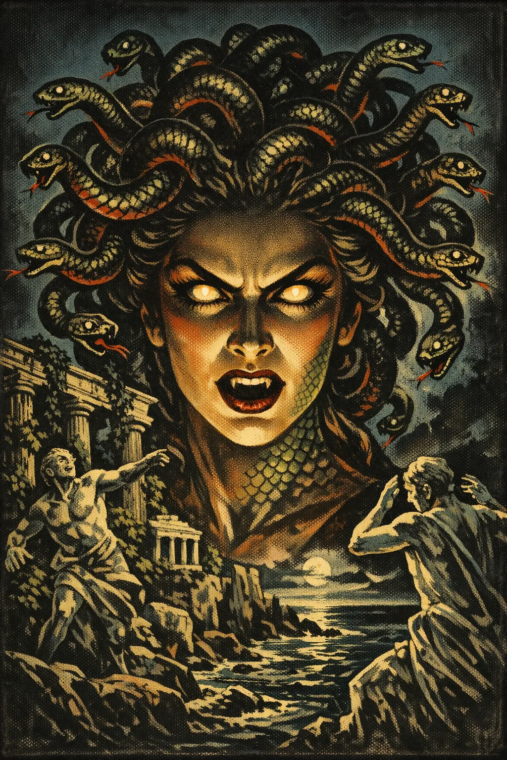 Medusa — Backlot 1931: Hand-painted studio-era lithograph poster