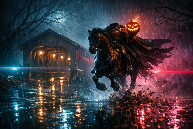 The Headless Horseman — Neon Noir
