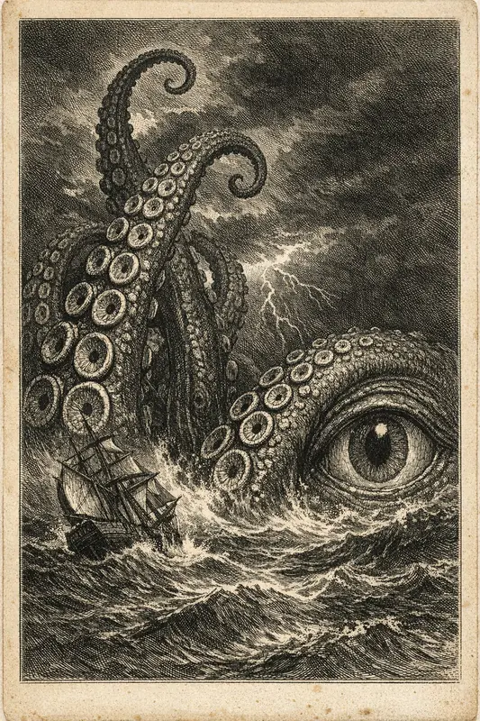 The Kraken — Doré Engraving