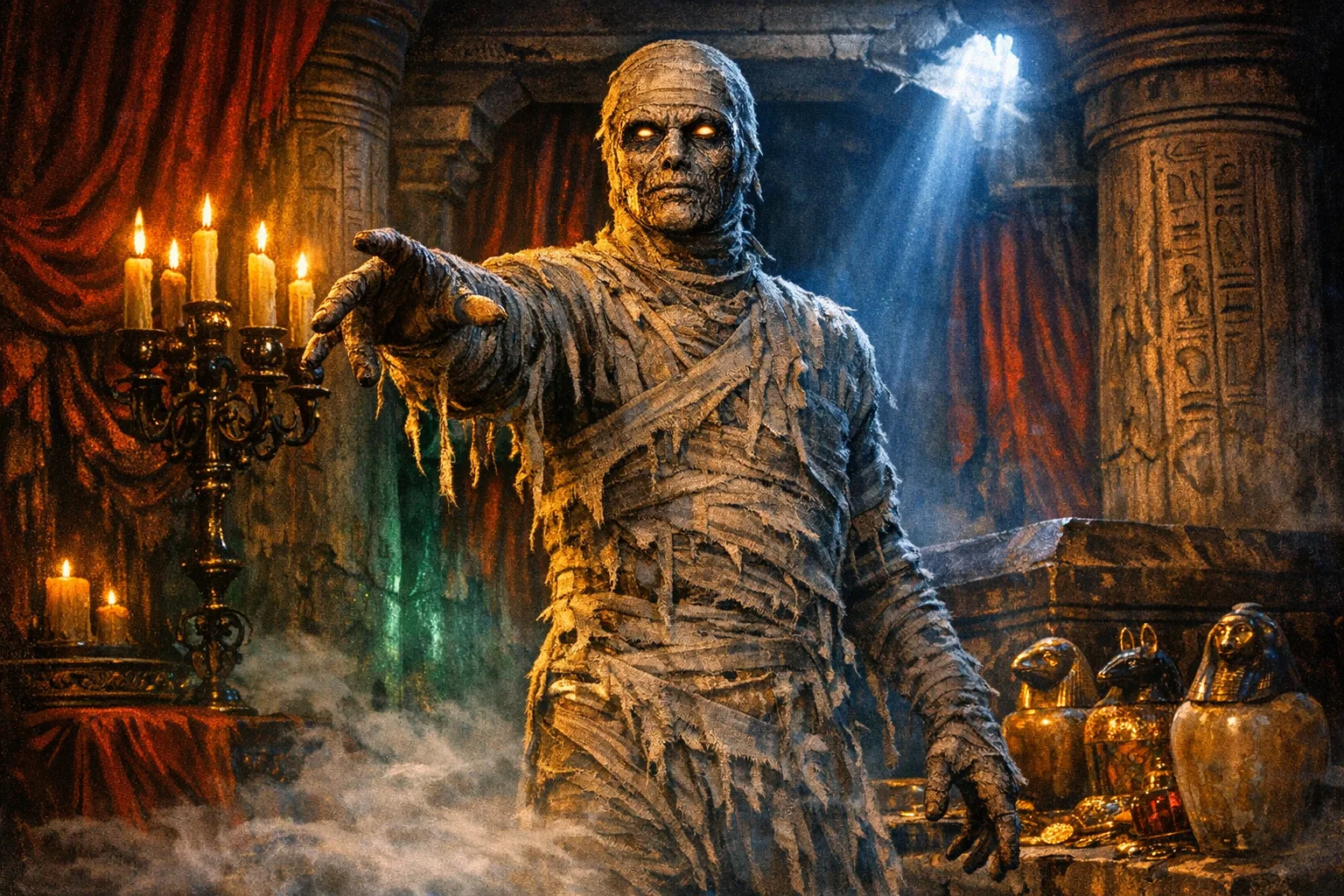 The Mummy — Gothic Colour 1958: 1958 British gothic, lurid saturated colour