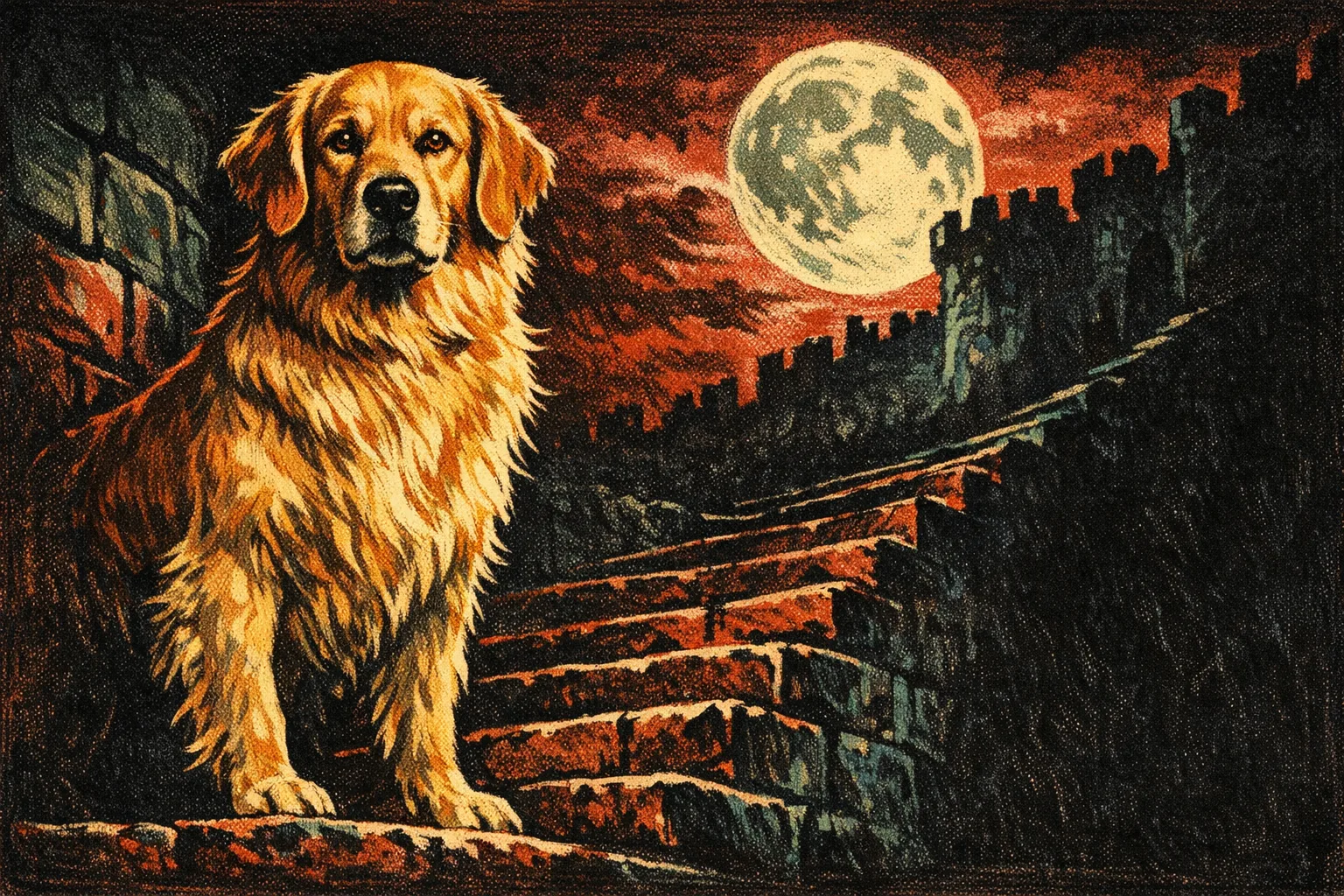 Rufus rendered as a Backlot 1931 film still: They are the monster on the one-sheet