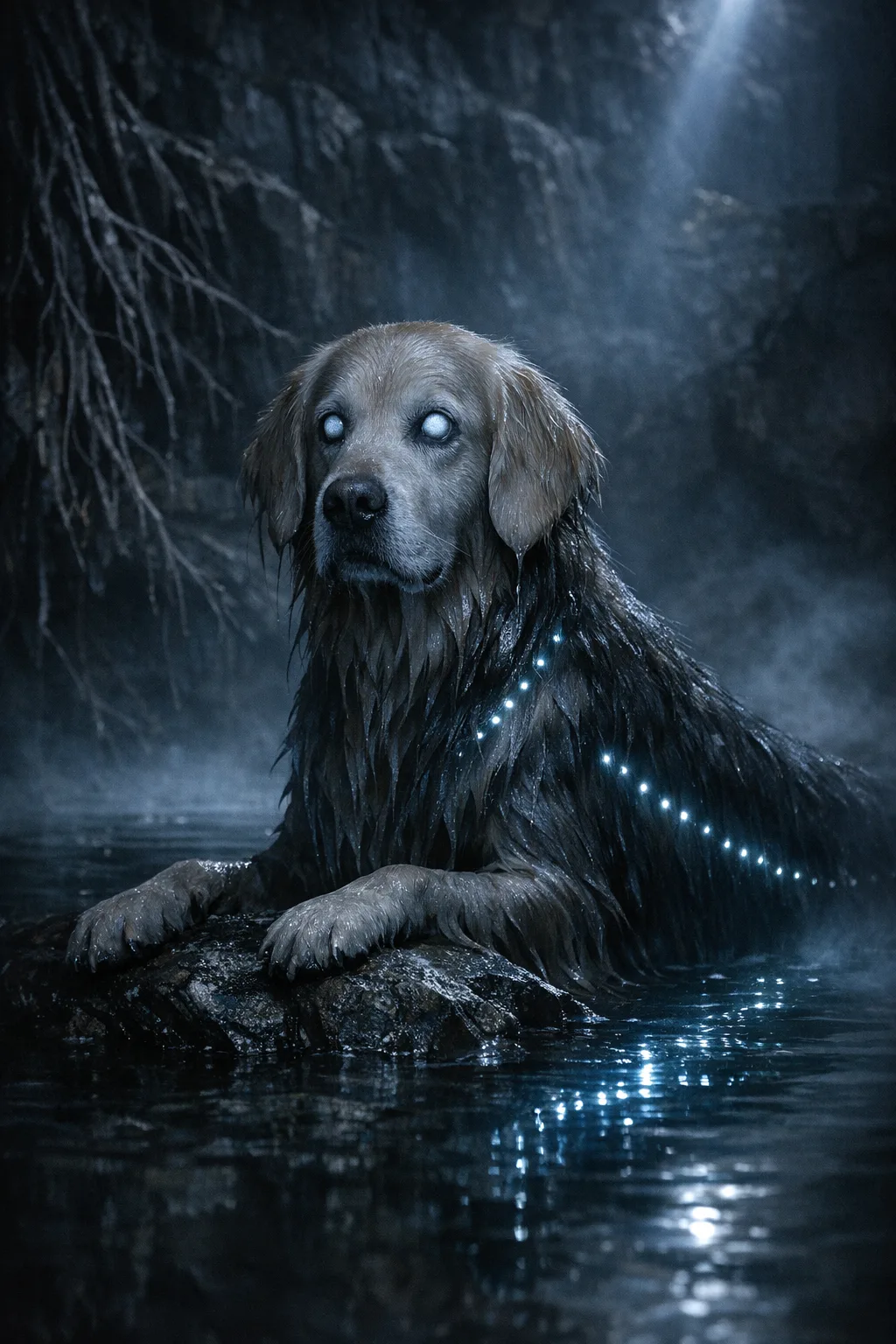 Rufus rendered as The Black Water: They are what lives under the black water
