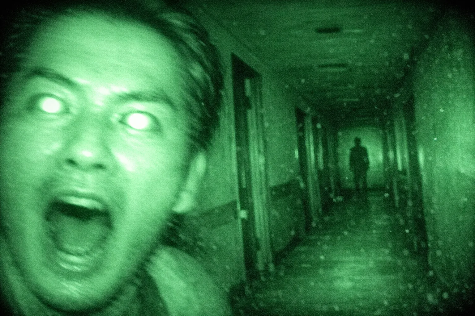 Kenji rendered as a Found Footage film still: You are the last frame on the camcorder