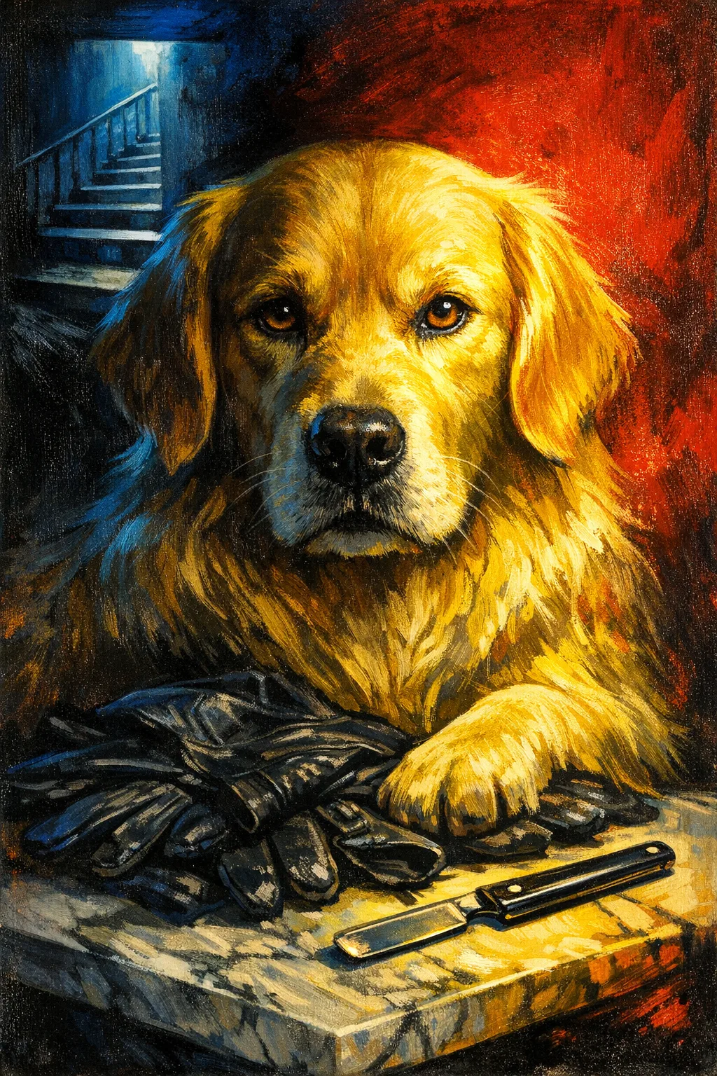 Rufus rendered as Giallo 1971: They are the one who kept the gloves