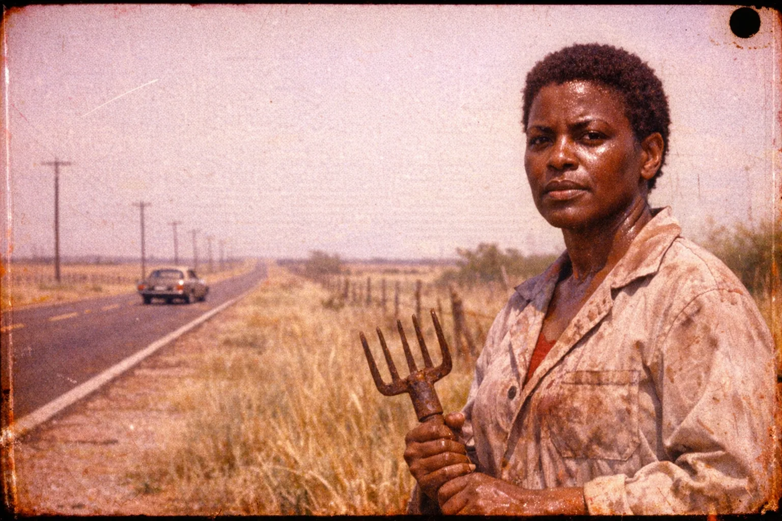 Imani rendered as a Grindhouse 1976 film still: You are the reason the print was banned