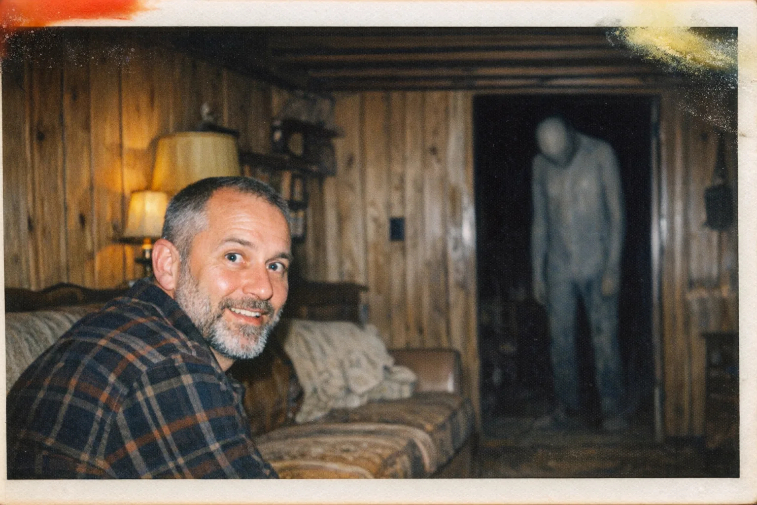 Silas rendered as a Haunted Instant film still: You are the photo that should not have developed