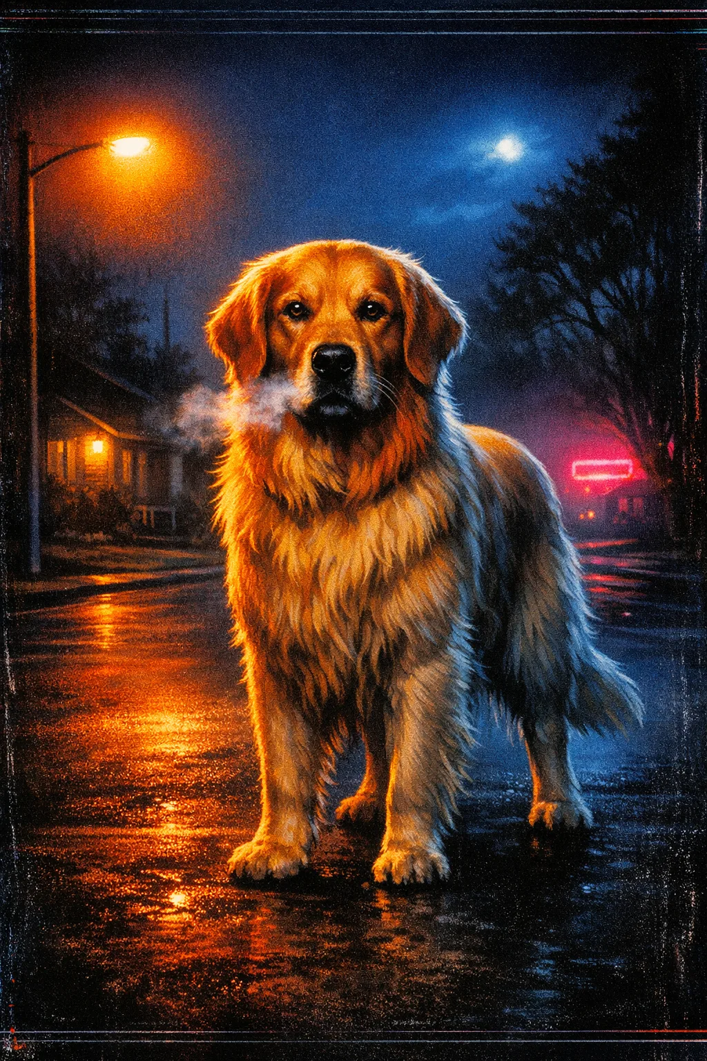 Rufus rendered as VHS Slasher 1984: They are the cover of the tape they hid